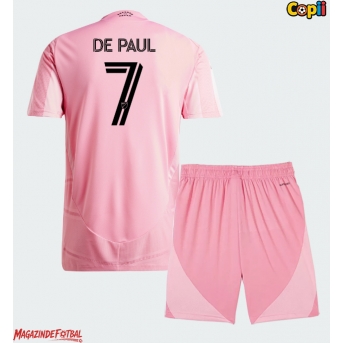 Inter Miami Rodrigo De Paul #7 Echipament de Fotbal Replică 2026-27 Copii Acasa (+ Șorturi)
